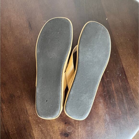 Via Spiga Leather Platform Flip-Flops - Size 9 - Picture 6 of 6